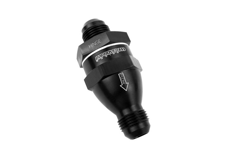 Improved Racing - High Flow Flapper Check Valve, -12 Body, -10AN Male