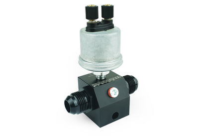 Improved Racing - Inline oil sensor adapter, compact, two 1/8" NPT sensor ports, -10AN ORB in/out ports