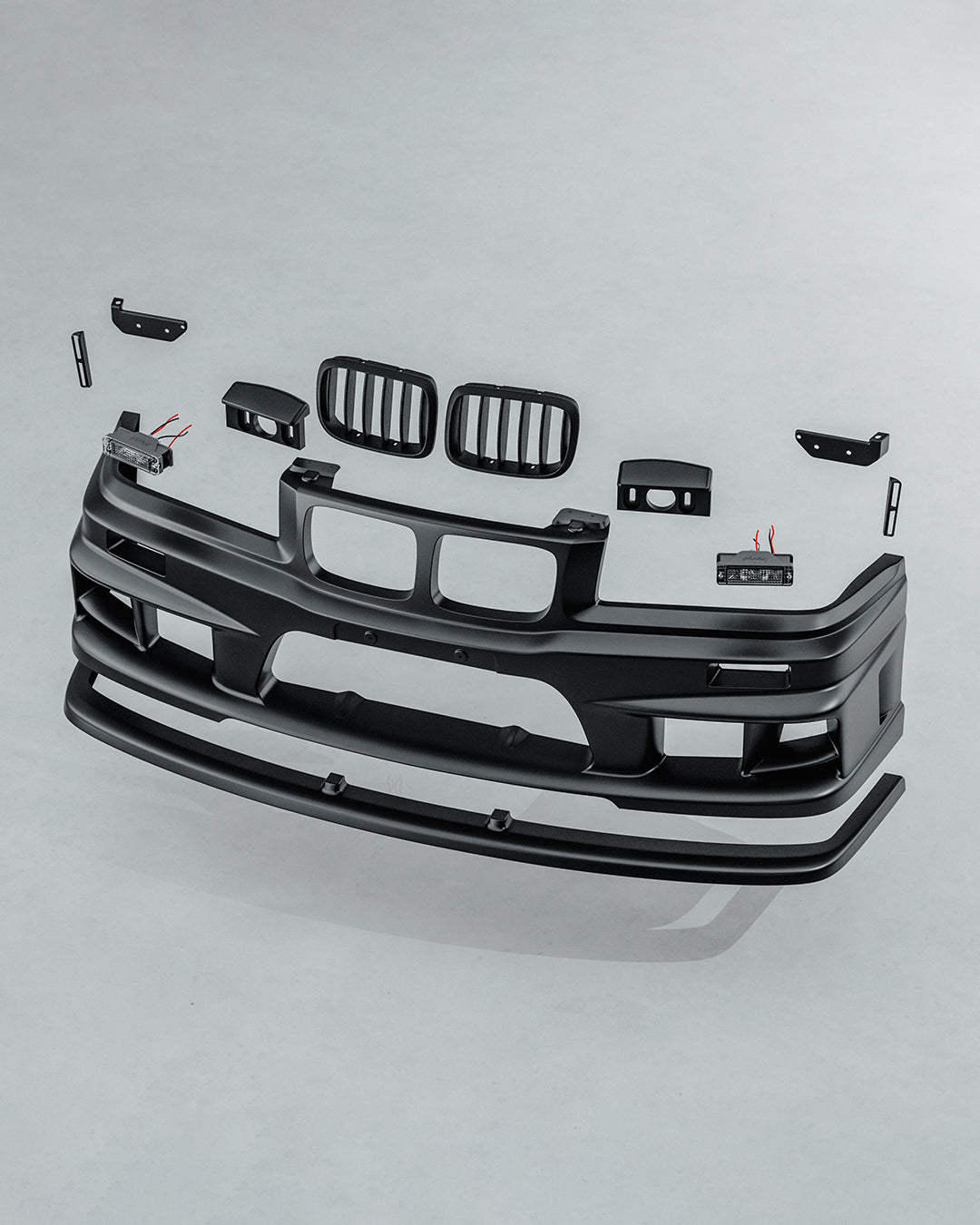 ITATSI - BMW E36 Front Bumper (Nose Panel integrated)