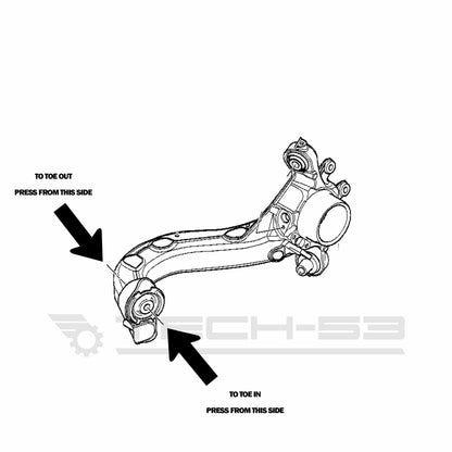 TECH 53 - BMW E36 / E46 RTAB Variable toe monoball (pair)