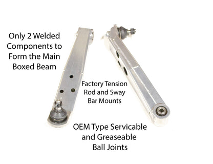 MX83 Boxed Arms - Chrome