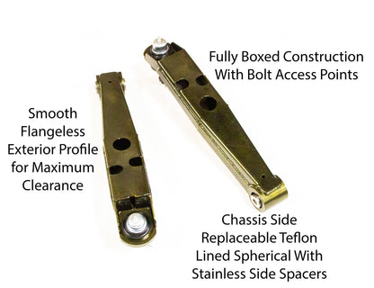 MX83 Boxed Arms - Chrome