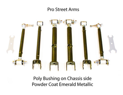 MX83 Rear Adjustable Arms - Pro Street - Emerald