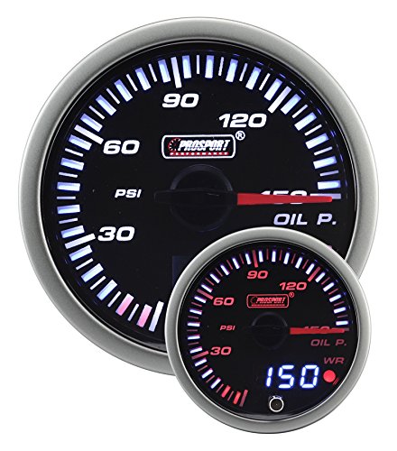 Prosport Gauges - 2-3/8" JDM Electrical Oil Pressure Gauge
