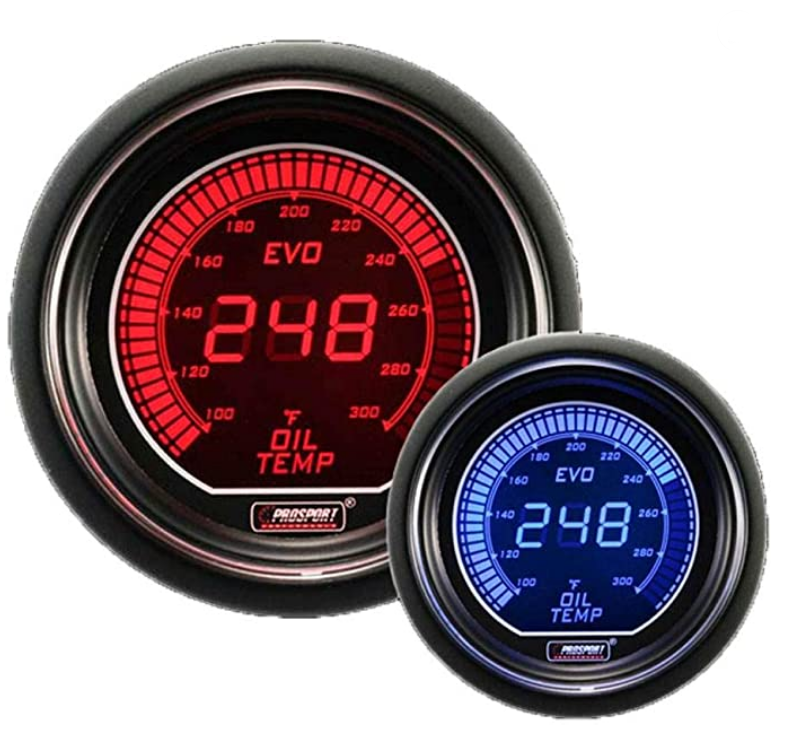 Prosport Gauges - 2-1/16" Evo Electrical Oil Temperature Gauge
