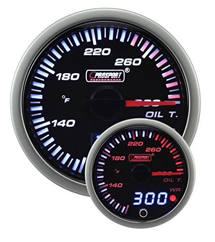 Prosport Gauges - 2-1/16" JDM Electrical Oil Temperature Gauge