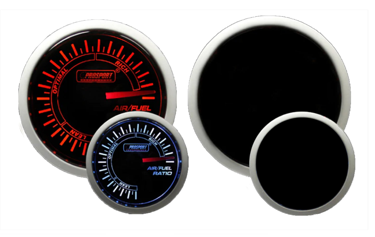 Prosport Gauges - 2-1/16" Amber / White -  Air Fuel Ratio Gauge