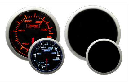 Prosport Gauges - 2-1/16" Amber / White - Electric Oil Temperature Gauge