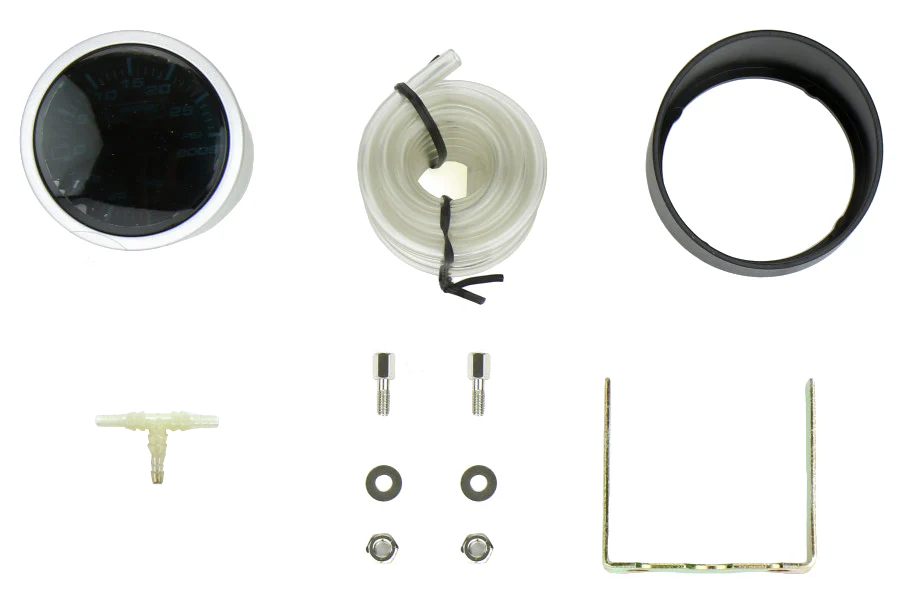 Prosport Gauges - 2-1/16" Green/White Mechanical Boost Gauge