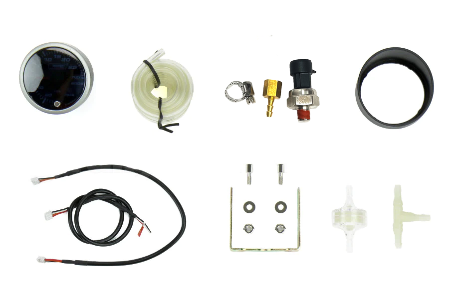 Prosport Gauges - 2-1/16" Premium Amber / White Electric Boost gauge 0-60 PSI