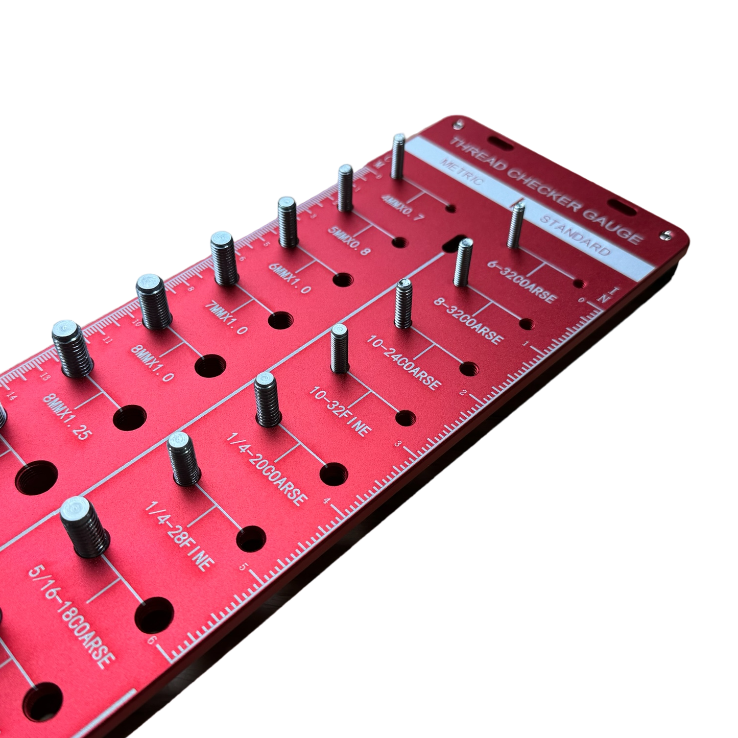 Deluxe Metric/Standard Thread Pitch Checker Board