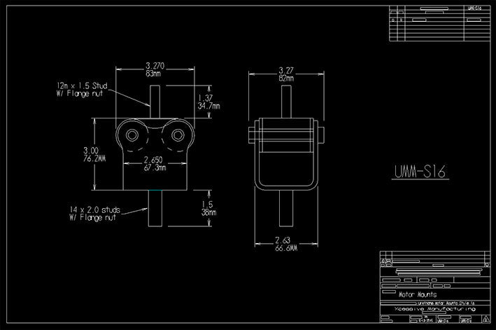 Urethane Motor Mount -- Series 16