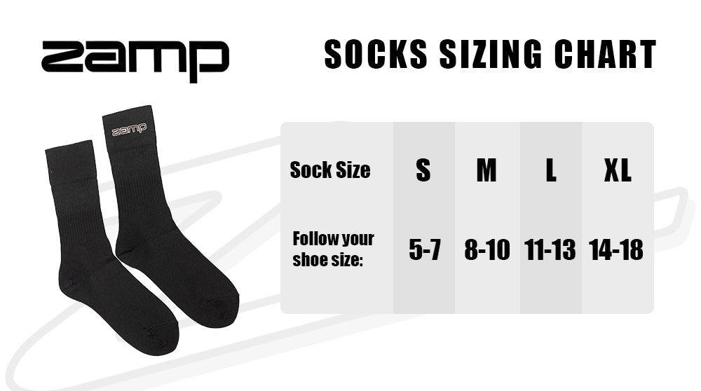 Zamp SFI 3.3 Socks Black Large