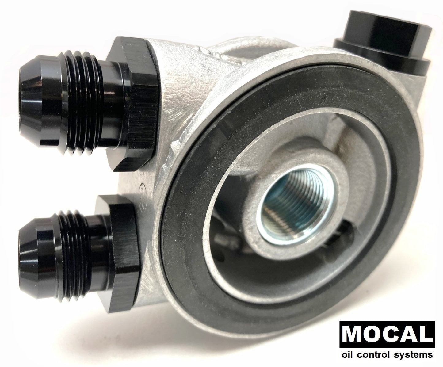 Mocal - Mocal sandwich plate w/fittings for hose connection