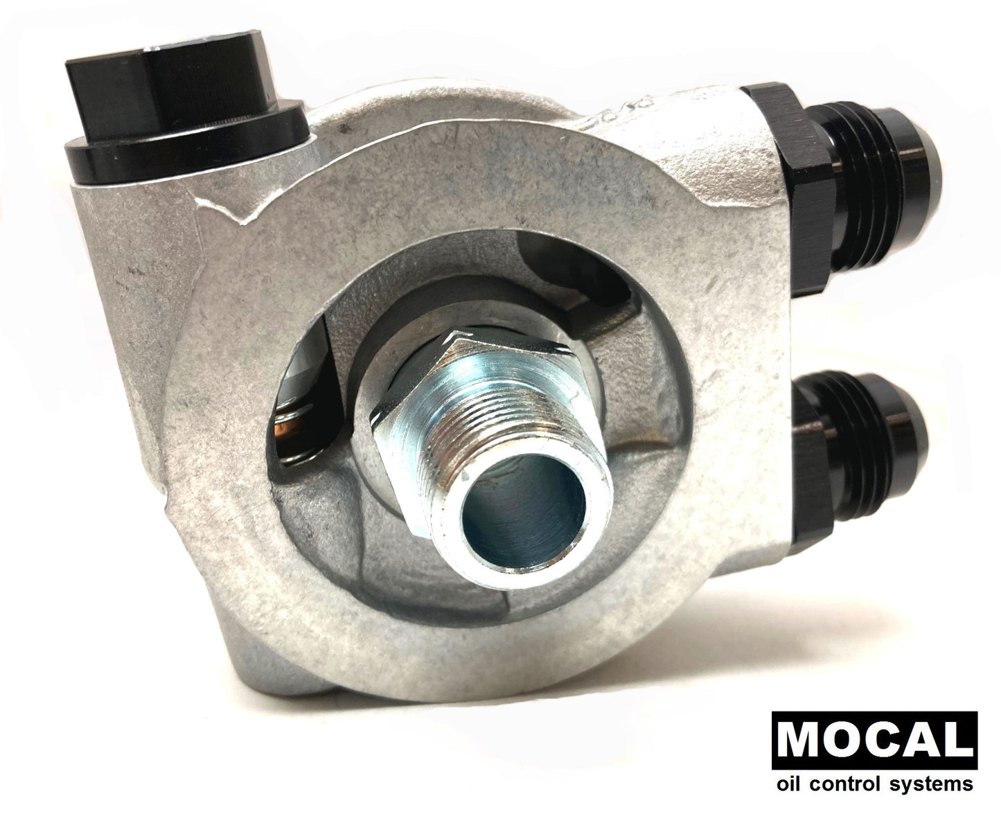 Mocal - Mocal sandwich plate w/fittings for hose connection