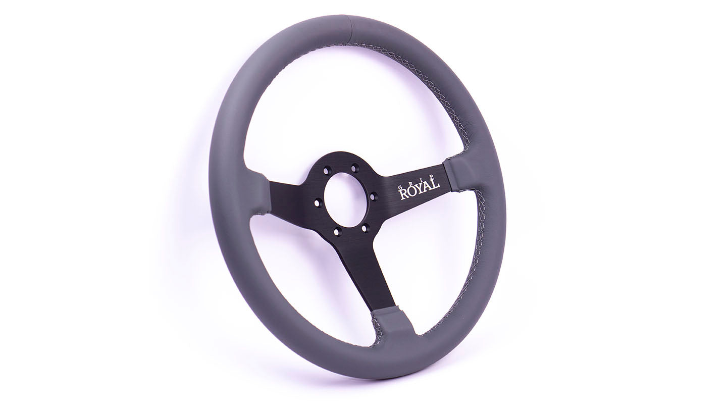 Grip Royal - Brute - 350mm - Grey Leather - "Macbeth"