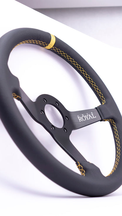 Grip Royal - Brute - 350mm - Leather - Gold TDC - Gold Stitch