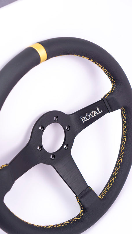 Grip Royal - Brute - 350mm - Leather - Gold TDC - Gold Stitch