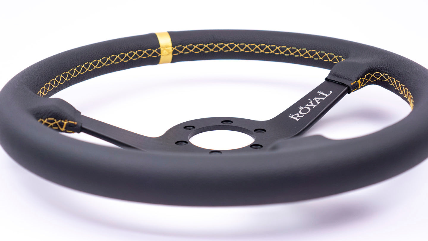 Grip Royal - Brute - 350mm - Leather - Gold TDC - Gold Stitch