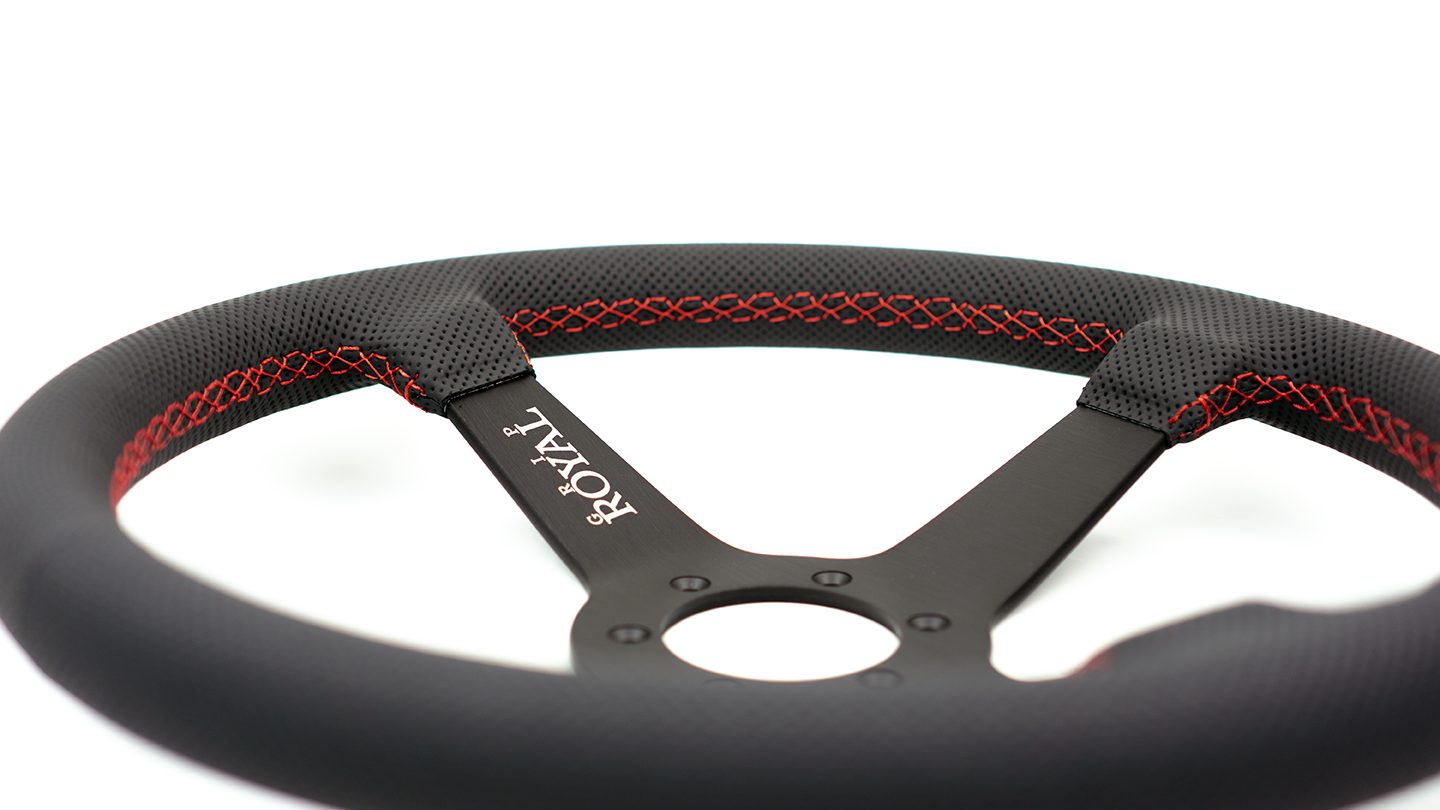 Grip Royal - Brute - 350mm - Perforated Leather - Red Stitch