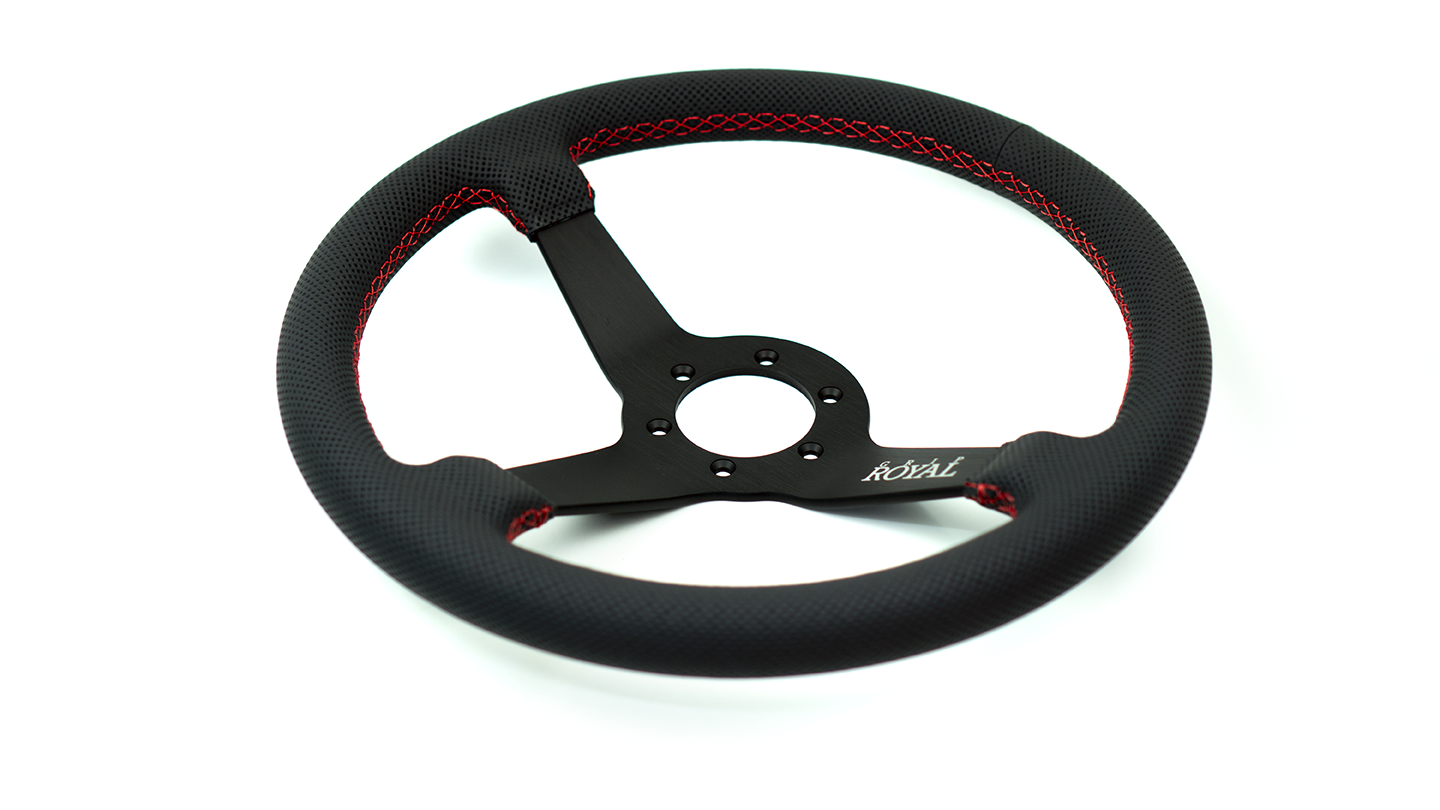 Grip Royal - Brute - 350mm - Perforated Leather - Red Stitch