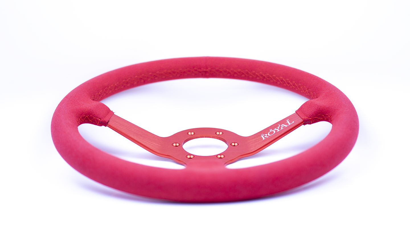 Grip Royal - Brute - 350mm - Red Suede on Red Spokes