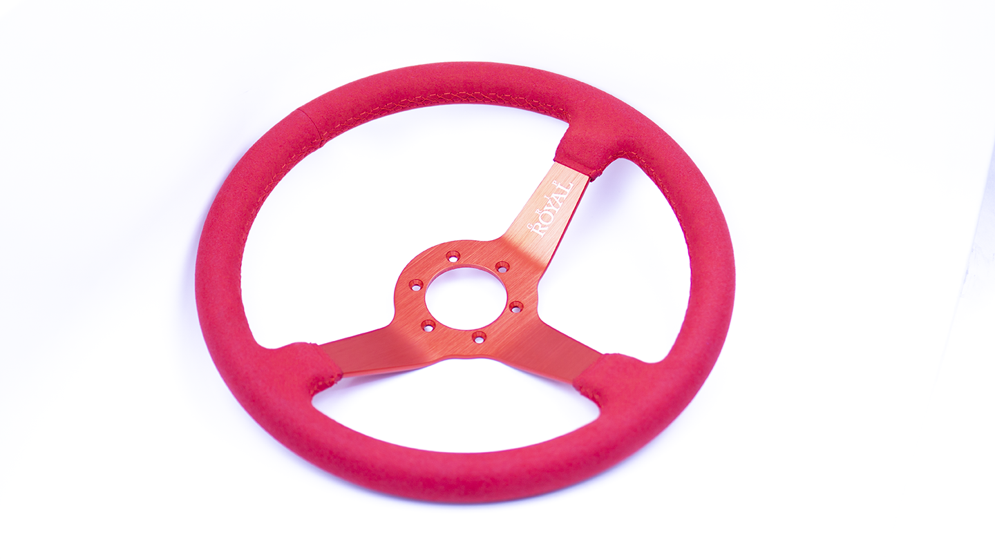 Grip Royal - Brute - 350mm - Red Suede on Red Spokes