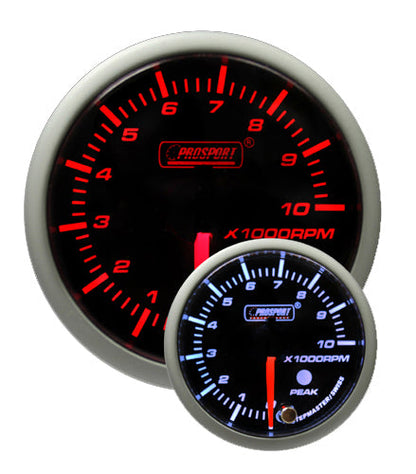 Prosport Gauges - 2-1/16" Premium Amber / White Tachometer