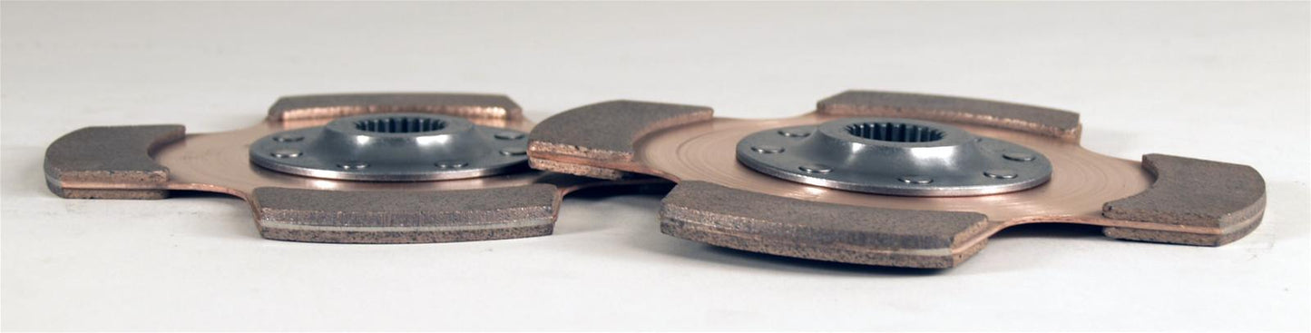 Juego de discos de embrague Tilton de 7,25", 2 discos, cerametálico, estrías de 29 mm x 10, tipo paleta (TIL-64185-8-VV-10)