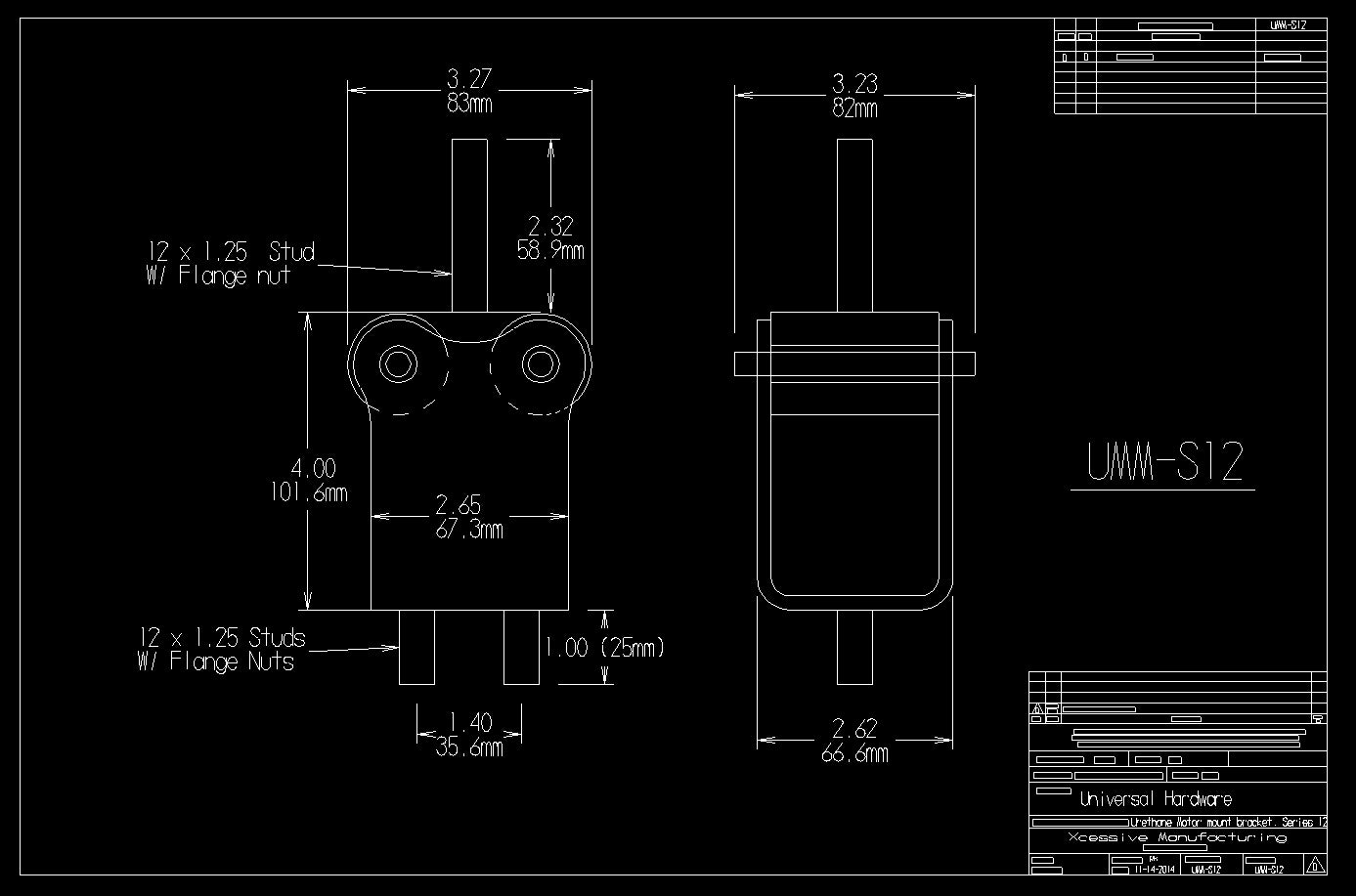 GS300/IS300 Urethane Motor Mount -- Series 12