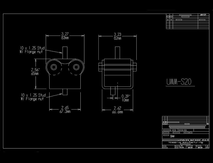 Urethane Motor Mount -- UH-UMM-S20