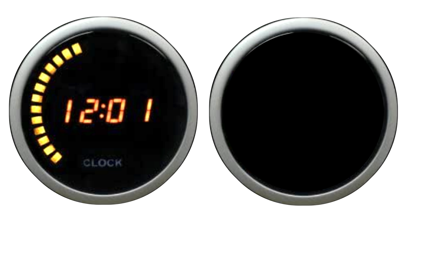 Prosport Gauges - 2-1/16" Digital Clock 12 volt -Amber