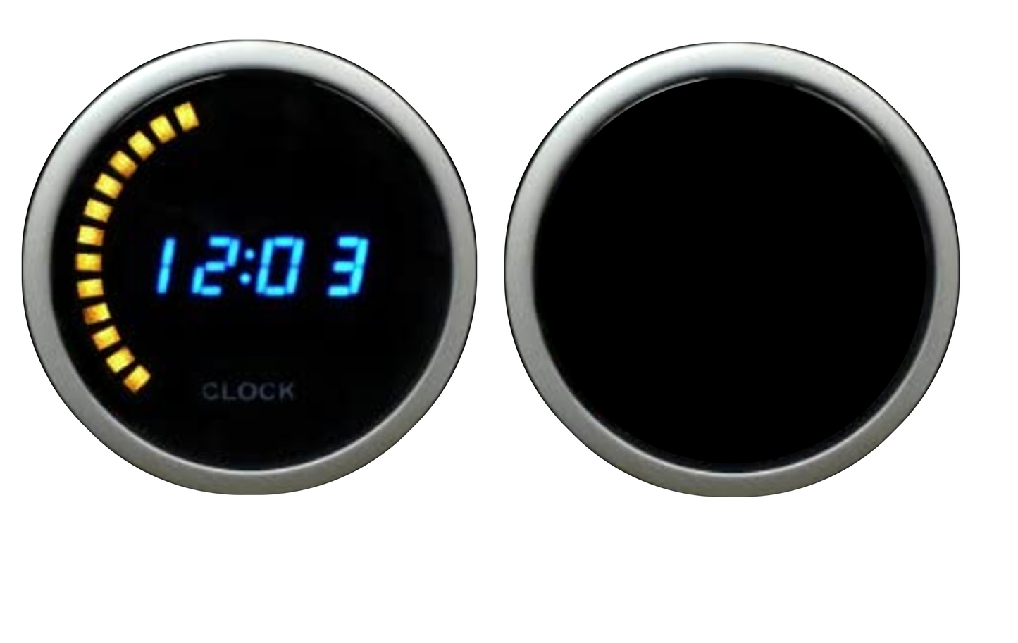 Prosport Gauges - 2-1/16" Digital Clock 12 volt -Blue