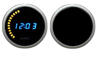 Prosport Gauges - 2-1/16" Digital Clock 12 volt -Blue