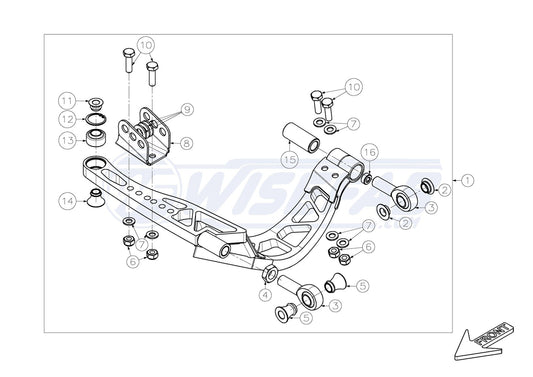 Wisefab 370z Front Lower Control Arm - Right