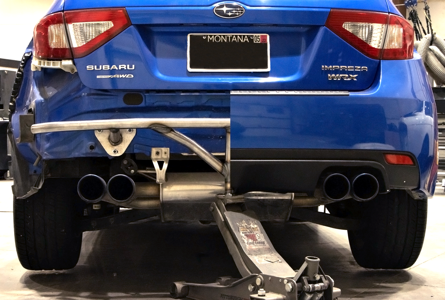 True Focus Fabrication - Subaru WRX STI Hatchback (08-14) - Rear Standard Bash Bar