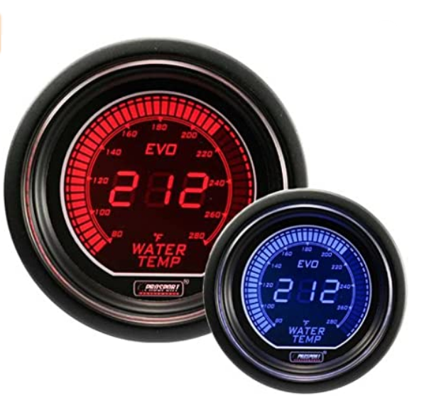 Prosport Gauges - 2-1/16" Evo Electrical Water Temperature Gauge