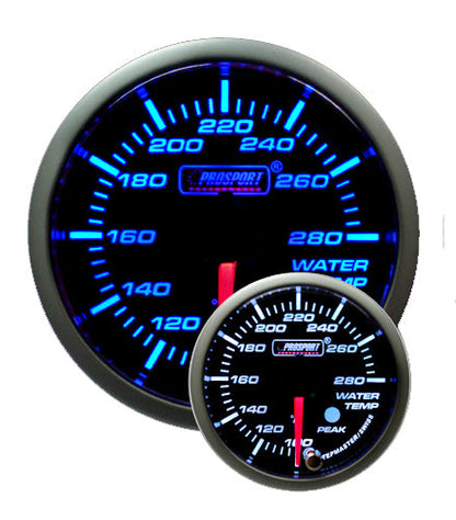 Prosport Gauges - 2-1/16" Premium Blue/White Water Temperature