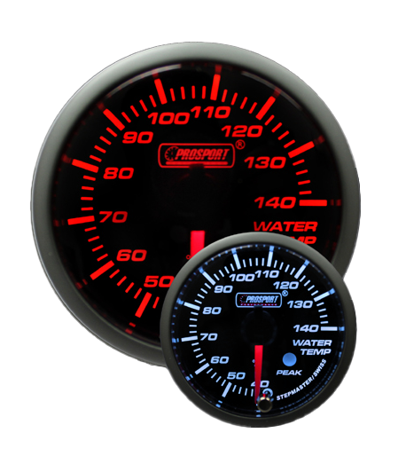 Prosport Gauges - 2-1/16" Amber/White Premium Metric Water Temperature Gauge
