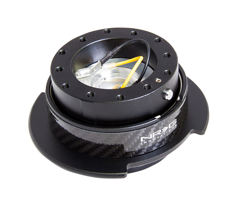NRG - KIT DE LIBERACIÓN RÁPIDA GEN 2.5 Anillo de carbono de cuerpo negro (SRK-250CF)