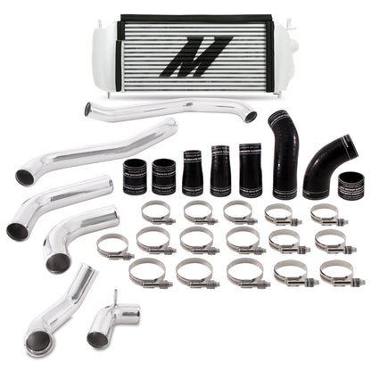 Mishimoto 2017+ Ford F150 3.5L EcoBoost Performance Intercooler Kit - Refrigerador plateado Tubos pulidos
