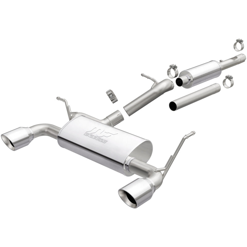 MagnaFlow Cat-Back 12-16 Jeep Wrangler GT 3.6L V6 Puntas pulidas