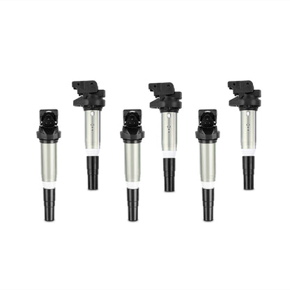 Mishimoto 2002+ BMW M54/N20/N52/N54/N55/N62/S54/S62 Juego de 6 bobinas de encendido de seis cilindros