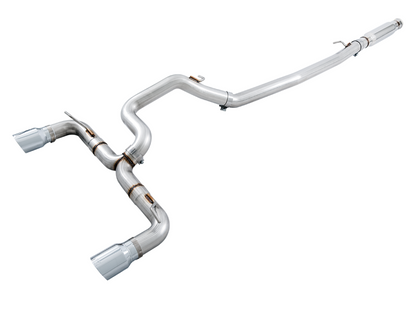AWE Tuning Ford Focus RS Track Edition Cat-back Exaustão - Chrome Silver Tips