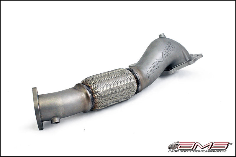 AMS Performance 08-15 Mitsubishi EVO X Tubo de bajada de boca ancha con tubo de salida turbo