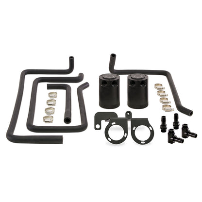 Mishimoto 09+ Nissan 370Z Lata de captura de aceite con deflector de ajuste directo - Negro