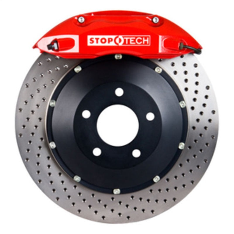 StopTech 97 Ferrari F355 GTS Rear BBK Red ST-40 332x32mm Drilled Rotors