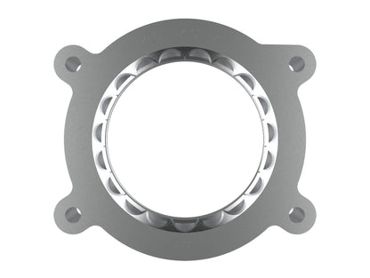 aFe 2020 Vette C8 Silver Bullet El espaciador del cuerpo del acelerador de aluminio funciona solo con admisión de fábrica - Plateado