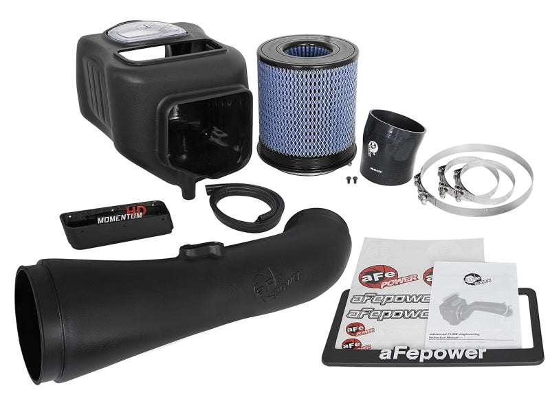 Sistema de admissão de ar frio aFe Momentum HD Pro 10R 2017 GM Diesel Caminhões V8-6.6L L5P