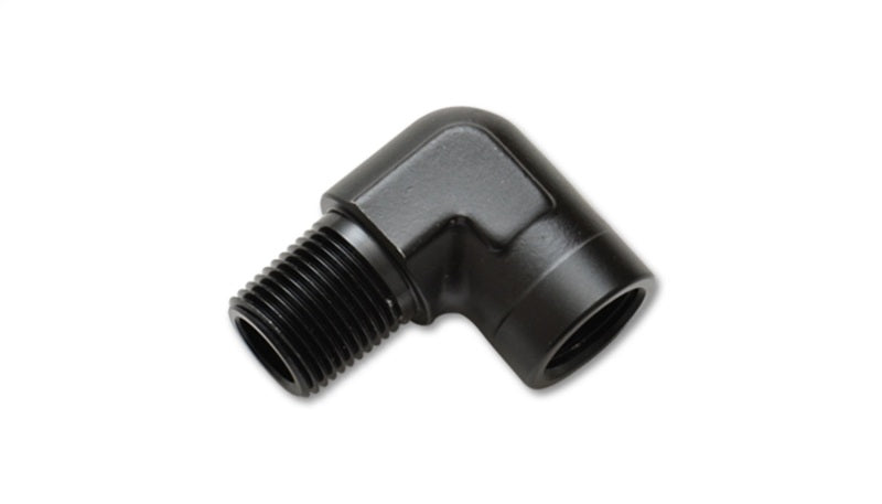 Vibrante adaptador de tubo de 90 grados NPT hembra a macho de 3/8 pulg.
